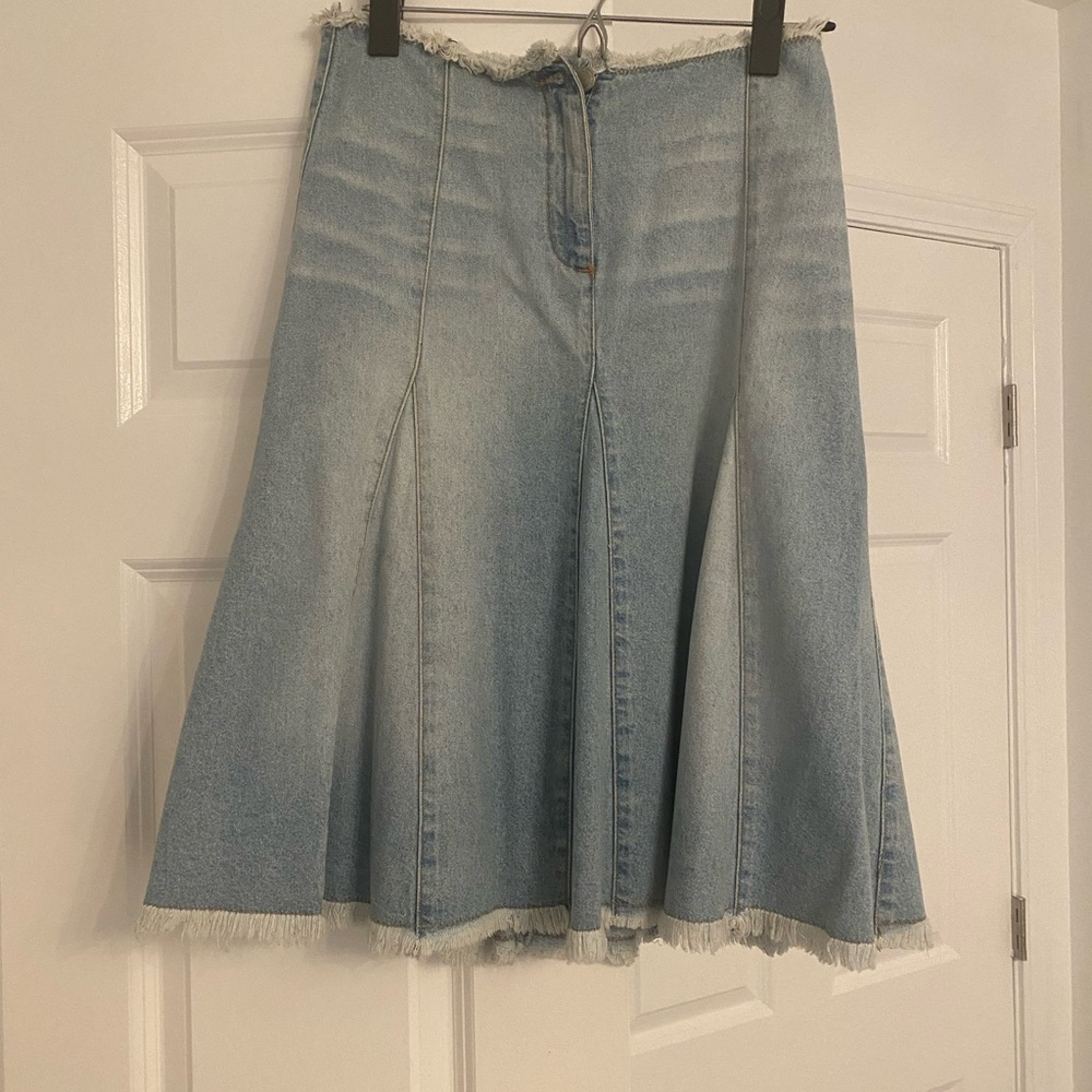Vintage denim a-line skirt